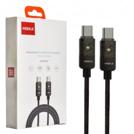 کابل تایپ سی به تایپ سی (Type-C To Type-C) هیسکا (HISKA) طول 1 متر مدل LX-891CC