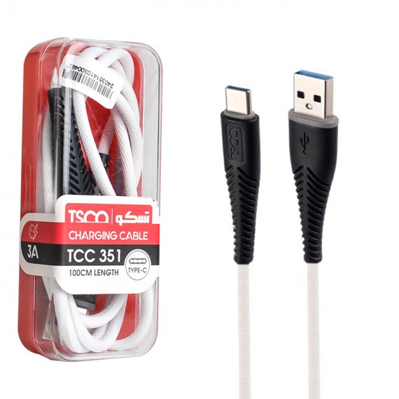 کابل تایپ سی (Type-C) تسکو (TSCO) طول 1 متر مدل TCC 351