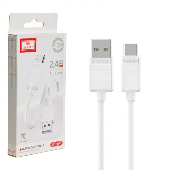 کابل تایپ سی (Type-C) ارلدام (Earldom) طول 1 متر مدل EC-180C