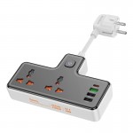 چند راهی برق + چهار پورت USB هوکو (hoco) مدل AC12A