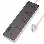 چند راهی برق + چهار پورت USB هوکو (hoco) مدل AC14A