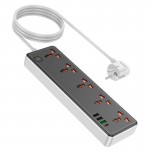 چند راهی برق + چهار پورت USB هوکو (hoco) مدل AC14A