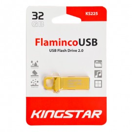 فلش کینگ استار (KINGSTAR) مدل 32GB Flaminco KS225 طلایی
