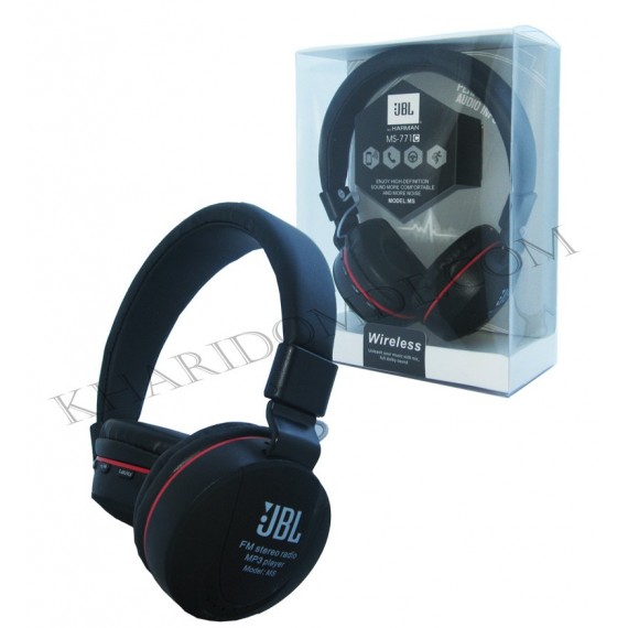 هدفون بلوتوث رم خور JBL مدل MS-771C ( رنگ مشکی )