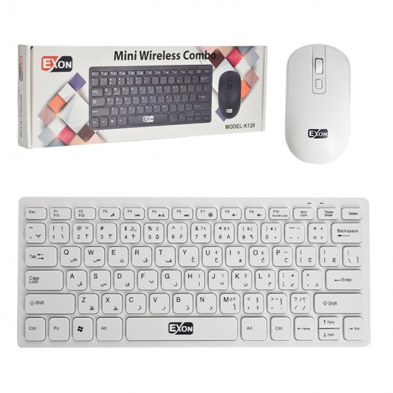 مینی کیبورد و موس بی سیم اکسون (EXON) مدل K120