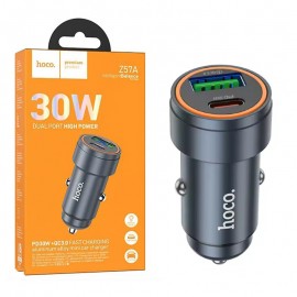 شارژر فندکی 30 وات دو پورت هوکو (hoco) مدل Z57A