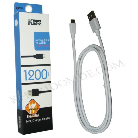 کابل 1.2 متری Knet Micro USB