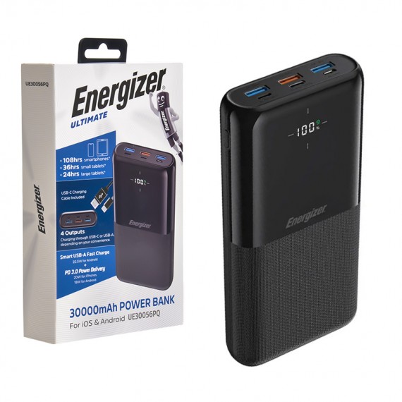 پاوربانک انرجایزر (Energizer) مدل UE30056PQ ظرفیت 30000mAh