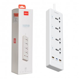 چند راهی برق + دو پورت USB هیسکا (HISKA) مدل CH-5518EU