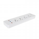 چند راهی برق + دو پورت USB هیسکا (HISKA) مدل CH-5518EU