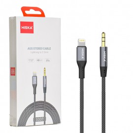 کابل لایتنینگ به جک 3.5 میلیمتری (Lightning To Aux) هیسکا (HISKA) طول 1 متر مدل W46