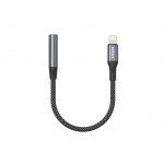کابل تبدیل لایتنینگ به جک 3.5 میلیمتری (Lightning To Aux) هیسکا (HISKA) طول 12 سانتی متر مدل W48
