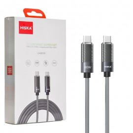 کابل تایپ سی به تایپ سی (Type-C To Type-C) هیسکا (HISKA) طول 1 متر مدل LX-821CC
