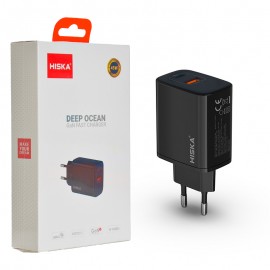 کلگی شارژر 45 وات 2 پورت هیسکا (HISKA) مدل H-145EU