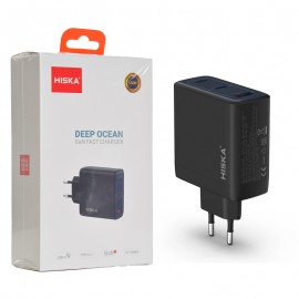 کلگی شارژر 100 وات 3 پورت هیسکا (HISKA) مدل H-156EU