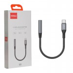 کابل تبدیل تایپ سی به جک 3.5 میلی متر ( Type-C to Aux) هیسکا (HISKA) طول 12 سانتی متر مدل W47