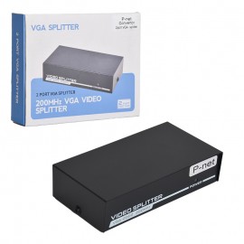 اسپلیتر VGA دو پورت پی نت (P-net) مدل VGA-2002