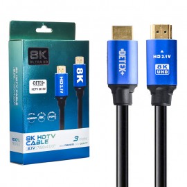 کابل HDMI 8K 2.1V دیتکس پلاس (+DETEX) طول 3 متر