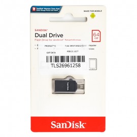 فلش سن دیسک (SanDisk) مدل 64GB Dual Drive USB OTG