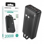 پاوربانک + دو کابل همراه بروفون (BOROFONE) مدل BJ57A ظرفیت 20000mAh
