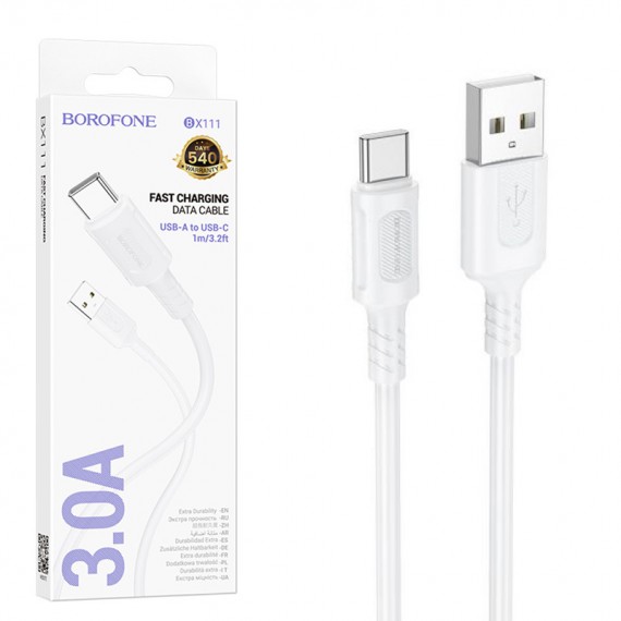 کابل تایپ سی (Type-C) بروفون (BOROFONE) طول 1 متر مدل BX111