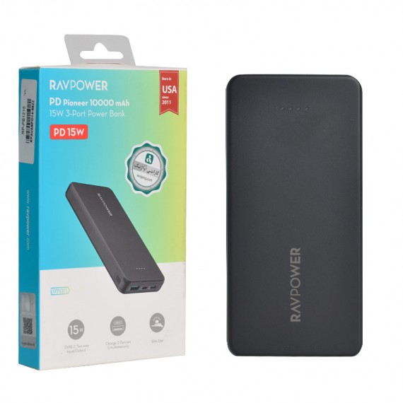 پاوربانک راوپاور (RAVPOWER) مدل RP-PB1215 ظرفیت 10000mAh