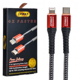 کابل تایپ سی به آیفون (Type-C To Lightning) اپیمکس (EPIMAX) طول 1.2 متر مدل EC-21
