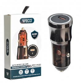 شارژر فندکی 66 وات وکو (WECO) مدل WE-23