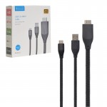 کابل MHL تایپ سی (Type-C/USB-A To HDMI) میرا اسکرین (MiraScreen) طول 2 متر مدل L12