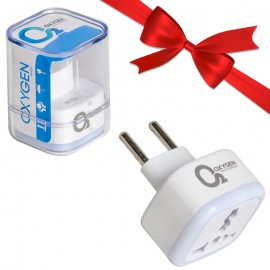 بسته 1+10 تبدیل 3 به 2 برق اکسیژن (OXYGEN) مدل M-03 (یک عدد هدیه)