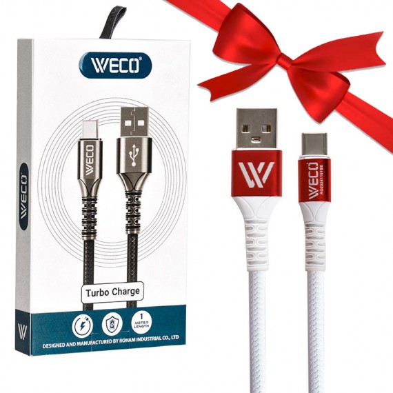 بسته 1+10 کابل تایپ سی (Type-C) اپیمکس (EPIMAX) طول 1 متر مدل WECO-40 (یک عدد هدیه)