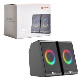 اسپیکر لپ تاپی 2 تکه RGB دار لکو (Lecoo) اورجینال مدل DS100