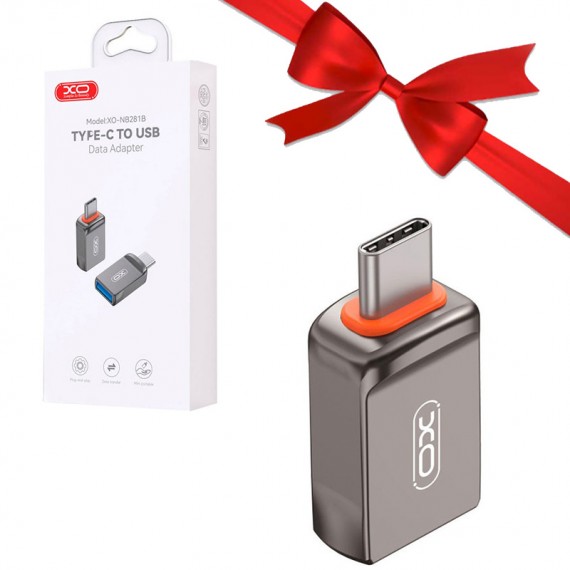 بسته 1+10 تبدیل OTG (USB-A To Type-C) ایکس او (XO) مدل XO-NB281B (یک عدد هدیه)