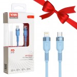 بسته 1+10 کابل تایپ سی به آیفون (Type-C to Lightning) وابی (VABi) طول 1 متر مدل CA76 (یک عدد هدیه)