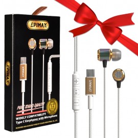 بسته 1+10 هندزفری تایپ سی اپیمکس (EPIMAX) مدل EH-142 (یک عدد هدیه)