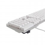 کیبورد سیم دار بک لایت دار لکو (Lecoo) مدل KB123 سفید