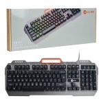 کیبورد سیم دار بک لایت دار لکو (Lecoo) مدل KB123 مشکی