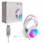 هدست گیمینگ سیم دار لکو (Lecoo) مدل HT410 سفید