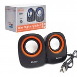 اسپیکر لپ تاپی 2 تکه RGB دار کایزر (KAISER) مدل KU-350