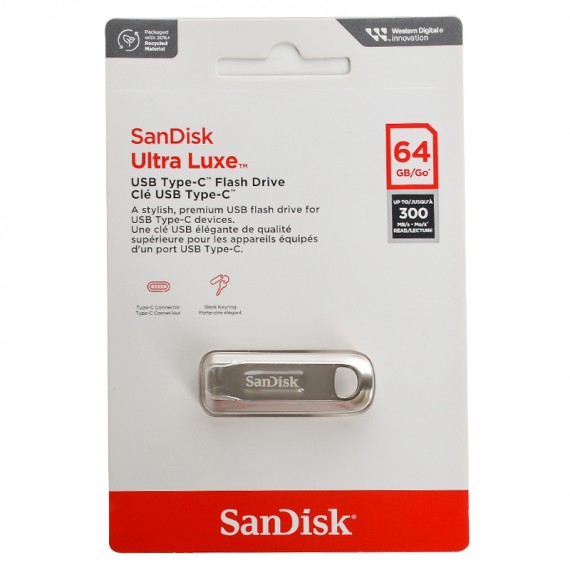 فلش سن دیسک (SanDisk) مدل 64GB Ultra Luxe CZ75 USB3.2 گارانتی سورین