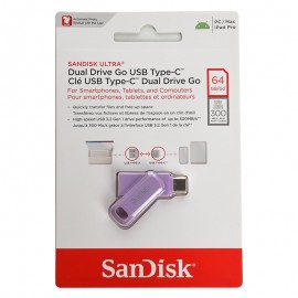 فلش سن دیسک (SanDisk) مدل 64GB Dual Drive Go USB3.2 Type-C گارانتی سورین سرعت 300MB/S