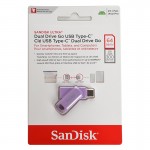 فلش سن دیسک (SanDisk) مدل 64GB Dual Drive Go USB3.2 Type-C گارانتی سورین سرعت 300MB/S
