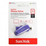 فلش سن دیسک (SanDisk) مدل 32GB USB3.2 Phone Drive گارانتی سورین