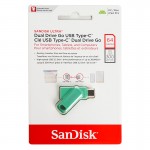 فلش سن دیسک (SanDisk) مدل 64GB Dual Drive Go USB3.2 Type-C گارانتی سورین سرعت 300MB/S