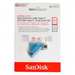 فلش سن دیسک (SanDisk) مدل 64GB Dual Drive Go USB3.2 Type-C گارانتی سورین سرعت 300MB/S