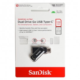 فلش سن دیسک (SanDisk) مدل 128GB Dual Drive Go USB3.2 TYPE-C گارانتی M.I.T