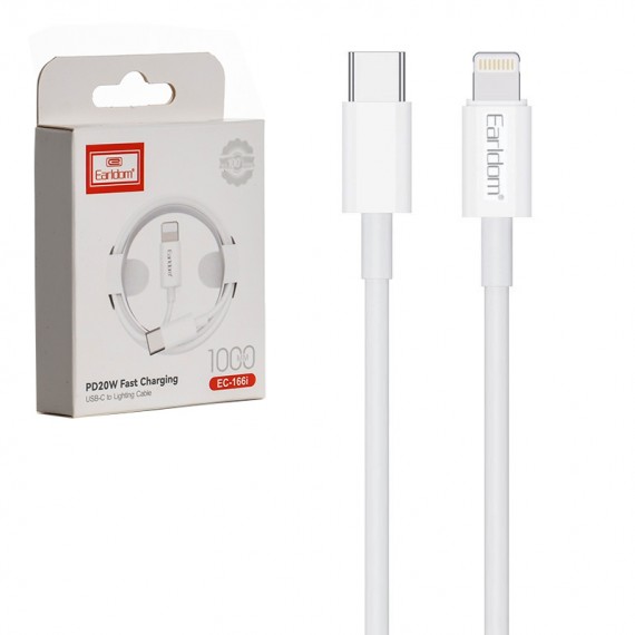 کابل تایپ سی به آیفون (Type-C to Lightning) ارلدام (Earldom) طول 1 متر مدل EC-166i