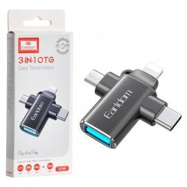 تبدیل OTG (USB-A To Type-c/Lightning/Micro) ارلدام (Earldom) مدل OT80