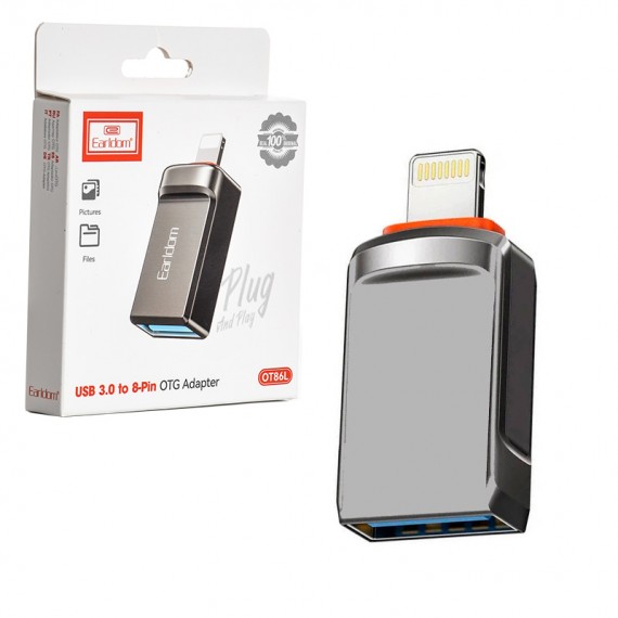 تبدیل OTG (USB 3.0 To Lightning) ارلدام (Earldom) مدل ET-OT86L