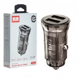 شارژر فندکی 2 پورت ارلدام (Earldom) مدل ES-CC24